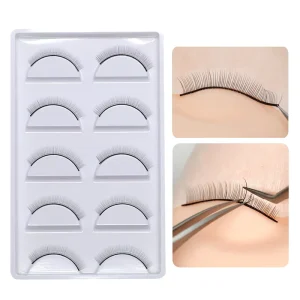 5 Pair Teaching Student Beauty Makeup Grafting Salon Mannequin False Practice Beginner Tool Eye Lash Eyelash Training Extension