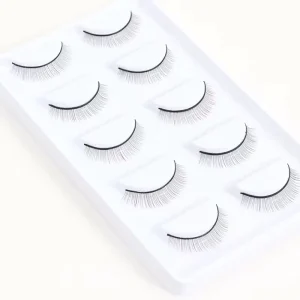 5 Pairs 10 Pairs Pack Strip Practice Eyelash Eye Lash Tray Practice False Lash Training Lashes Eyelash Extension Practice Kits