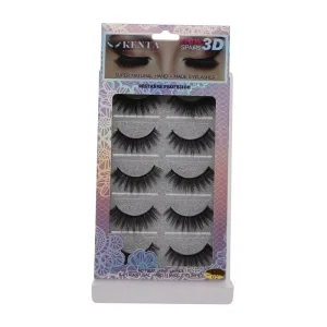 5 Pairs 3D Faux Mink Lashes Super Natural Hand made Eyelashes Extension Set Professional Makeup Cruelty Free 0.07MM Thickness