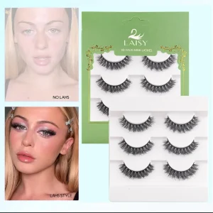 5 Pairs 3D Fluffy Faux Mink Lashes Multipack Volume False Eyelashes Set