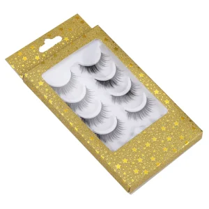 5 Pairs B C D Dd Curl 5D 7D 25Mm Fluffy Faux Mink Strip in Bulk False Eyelashes Lashes of 10 Pack