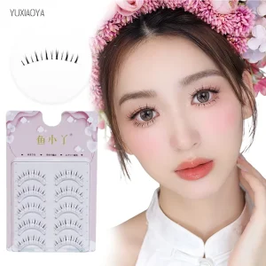 5 Pairs Clear Band 3D Full Strip False Eyelashes Handmade Natural Looking Style