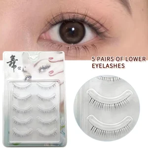 5 Pairs Daily Wear DIY Lower Lashes Reusable Handmade Lashes Soft Natural False Lower Lashes Women’s Cosmetic Supplies