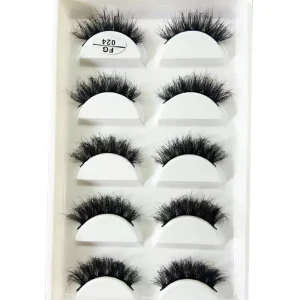 5 Pairs Eyelash 3D Natural Mink False Eyelashes Makeup Fake Eye Lashes Faux Cilios Make up Beauty Tools