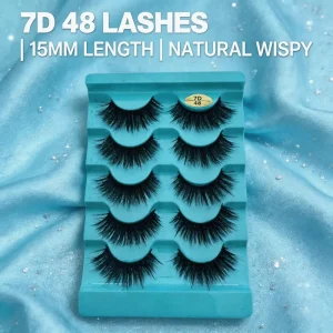 5 Pairs Eyelashes Hanemade False Lashes High Quality Fluffy Full Strip Lashes