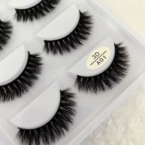 5 Pairs Full Strip Eyelashes Cat Eye Eyelash False Wispy 3D Faux Mink Lashes Cruelty Free Fox Eyelashes