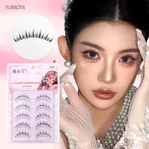 5 Pairs Handmade Clear Band Soft Comfortable Natural Look False Eyelashes 3D Lashes Wispy Eyelashes