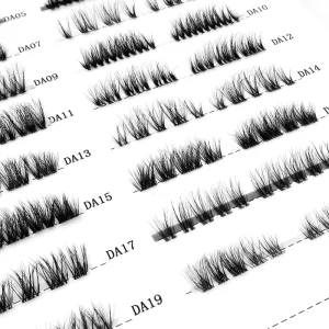 5 Pairs High Quality 3D Deep-wave Lashes Custom Logo Natural False Eyelashes Handmade Full Strip Lashes Plastic Cotton