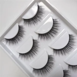 5 Pairs Natural False Eyelashes Makeup 3D Faux Mink Lashes Extension Eye Lashes X07