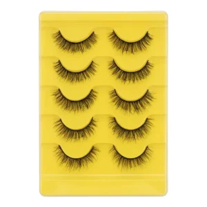 5 Pairs Strip Lashes Faux Mink in Simple Pack Low Shipping Lashes Strips for Vendors