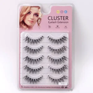 5 Pairs Wispy Natural Individual Lashes for Women Makeup Full Strip Japanese False Eyelashes for Cosplay Cilia