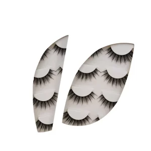5 Pairs of Synthetic Natural Long 3D Handmade Soft Mink Eyelash Extensions Full Strip Thick Lashes