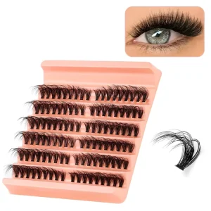 5D Cluster Lashes 30D 100D 10 18MM Cat Eyes Thick Eyelash Clusters Individual Lashes DIY Eyelashes Extension