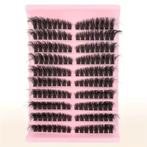 5D Cluster Lashes, 40D/60D/8D, 8-16 mm, Thick Cat-Eye Individual Extensions