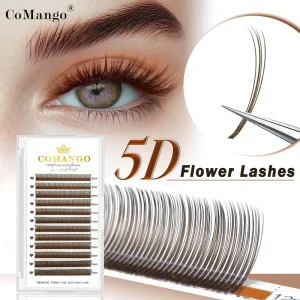 5D Fairy Brown Eyelash Extension Premade Spikes Lashes Cashmere Silk