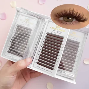 5D Flora Fairy Eyelash Blister Lifting Super Soft Individual Cluster Lashes Curl Brown Russia Volume Supplier