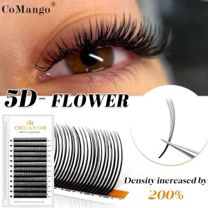5D Flora Spikes Eyelash Extensions Wispy 5D Fairy Lashes C D LC LJ LU Flat Base Premade Wet Look False Eyelashes