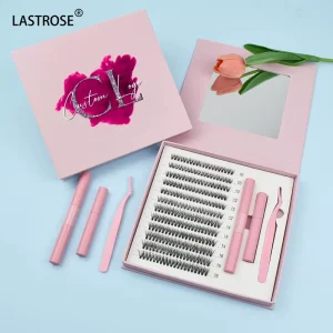 5D Fluffy Segment Cruelty Free 10-16mm Eyelash with Glue Bond and Seal DIY Cluster Lashes Kit
