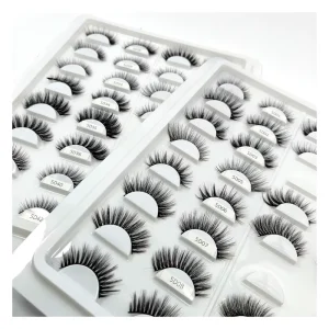 5D Korean Silk Lashes Handmade False Lashes Natural Full Strip Eyelashes