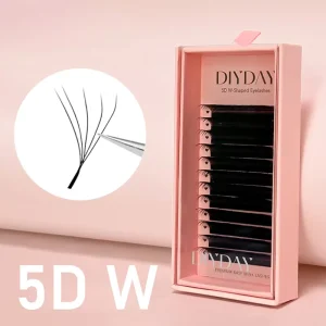 5D W Shaped Lashes Private Label Custom Length Eyelash Eyelashes
