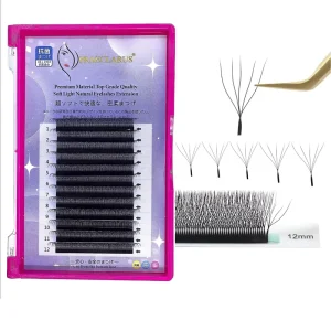 5D W Shaped Soft Makeup Volume Eyelash Extensions 5 Leaf Clover Y Dolly Dramatic Natural Russia Black Dd Lashes