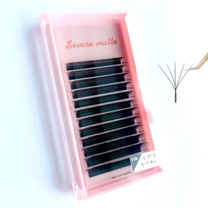 5D W shaped Eyelash Extension Premade W Lashes C D Curl High Quality Individual Fake Eyelashes Volume Fans W Style YY Lashes