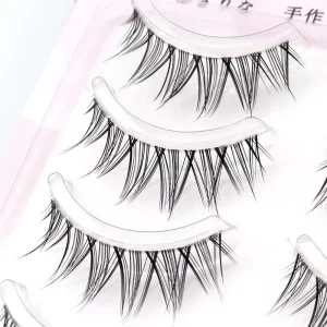 5Pairs Japanese Little Devil Eyelashes Naturally Curled Cosplay False Eyelashes Extension Manga Eye Makeup Simulation Lashes
