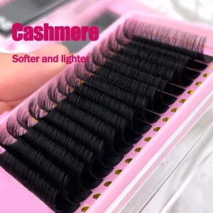 6 25mm 0.03 0.05 0.07 C CC D DD Matte Black Eyelash Extension Custom Logo Cashmere Volume Lash Extension