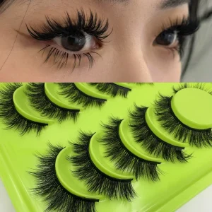 6 Pairs Full Strip Lash Fluffy Black Band Eyelashes Beauty Supplies Synthetic Hair False Eyelashes