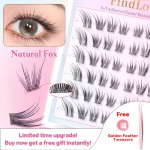 6 Rows Glue Free Lashes Long Lasting 5 7 Days Press On False Eyelashes Natural Looking Style DIY Self Adhesive Lash