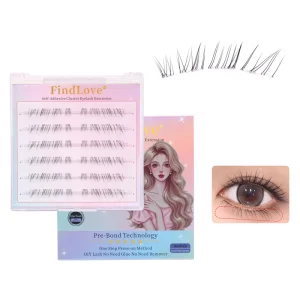 6 Rows Pack Lower Glue Free Lower Lashes with Tweezer Strips Easy Just Press Wear Invisible Effortless Under Lash Accents
