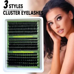 60D 80D 100D Mix Cluster Lashes Wispy Individual Eyelash Extensions 275 280pcs Soft Synthetic Fiber DIY False Lashes
