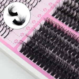 60D 80D 100D Segmented Clustered 10-18mm Black Matte Synthetic Hair DIY Grafting 3D Styles False Eyelashes ZH22
