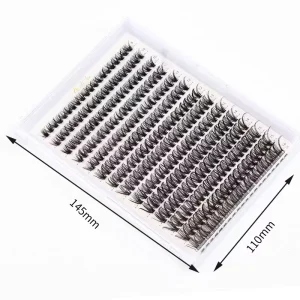 60P 80P DIY Cluster Eyelashes Large Tray European Style Eyelash 14 Rows MIX Length Lashes Super Fluffy