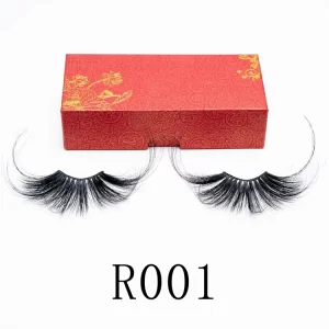 60mm 70mm Long Dramatic Mink Eyelashes Vendors Full Strip Eyelashes with Custom Box Fluffy 25 mm Mink Lashes Customized Box