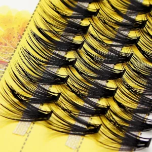 60pcs Eyelash Bundles Box Individual Lashes Professional Makeup Eyelash Extension Supplies False Eyelashes Silk Lash Extensions
