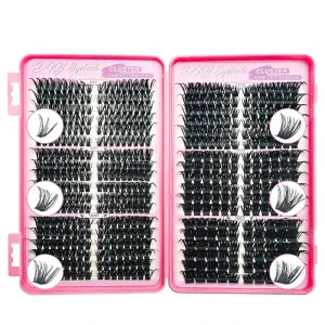 648 Clusters 36 Rows Segmented Eyelashes 30D 100D Fluffy Individual Lashes Mixed 10-16mm Imported Fiber Eyelash Book