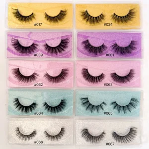 6D Faux Mink False Eyelashes Natural Thick 3D Volume Lashes European American Style Ready to Ship