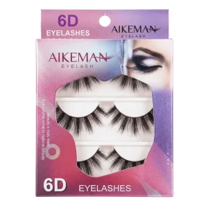 6D Lashes 3 Pairs Set Professional Dramatic Volume False Eyelashes Wispy Hand Made Faux Mink Eye Lashes
