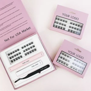 7-10 Day Bond and Sealer for Faux Mink Pre-Cut Segment Eyelashes DIY Extension Lash Kit