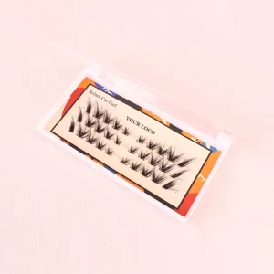 7-10 Days Waterproof Invisible Band Self Adhesive Lash Clusters Pre Glued Press on Pre Cut Diy Bonding Lashes