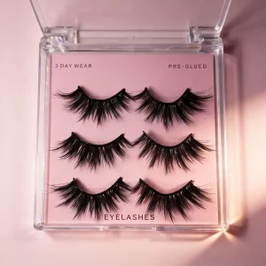 7 15 Day Self Adhesive Silk Lashes Glueless DIY Day Eyelashes Full Strip Premium Press on Lash Extensions No Glue