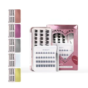 7-15 Day Wear Handmade No-Glue Press-On Pre-Glued Cluster Lashes
