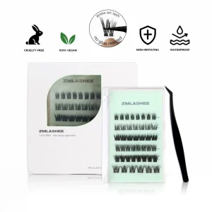 7 15 Days DIY Press Lashes No Glue Self Adhesive Individual Cluster Fluffy Eyelash Extension Full Strip Vendor No Need Glue Free