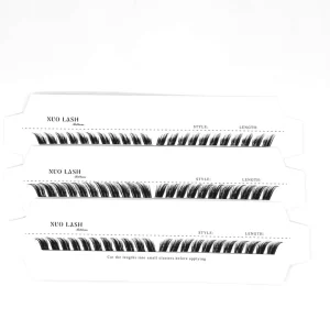 7 15 Days Hold 3D Natural Full Strip Synthetic Eyelashes Private Label Fox Cluster Lashes Kit Custom Logo Full Strip Eyelashes