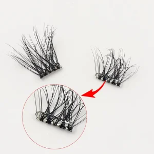 7 15 Days Long Lasting Self Adhesive Full Strip Eyelashes Press on Lashes with No Glue Pre Glued DIY Cluster Lashes Extension
