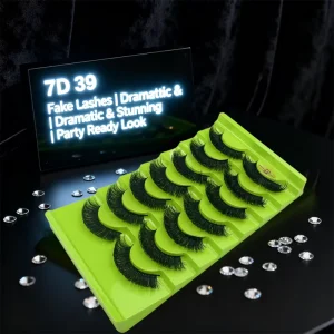 7 Pairs 3D Faux Mink Lashes Wispy Fluffy False Eyelashes Thick Volume Dramatic Full Strip Lashes Makeup