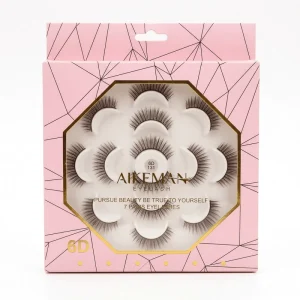 7 Pairs Natural Looking False Eyelashes Cruelty Free Vegan Wispy Lashes for Daily Wear