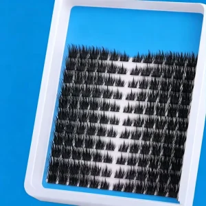 8 14mm Mix Length C Curl 3D Fluffy Faux Mink Handmade DIY Self Grafting Segmented Lashes Natural Daily Makeup Cluster Eyelashes