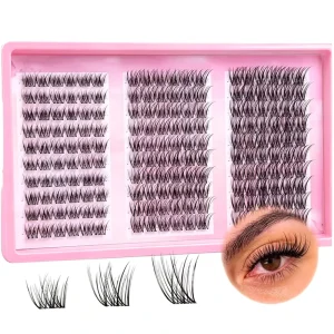 8-16mm C CC D DD Curl Reusable Multiple Times Durable Firm Root Hard Cluster Lashes to Fall Off Long Lasting Wear Cluster Lashes